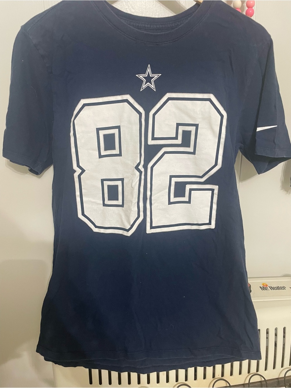 Dallas Cowboys Nike Navy Blue Short Sleeve Tee with White '82' Graphic